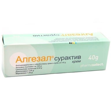 Алгезал сурактив крем при болки в мускулите х40 г Pharmaselect International Beteiligungs