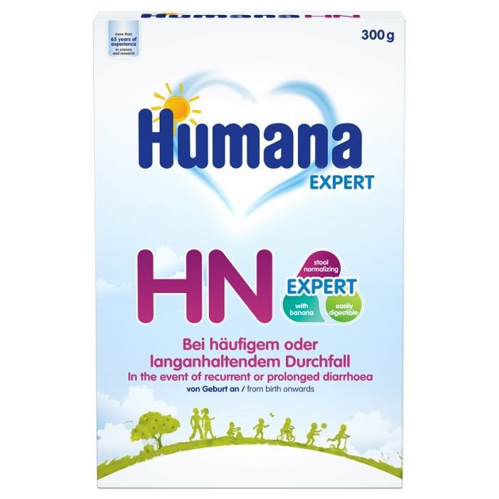 Humana HN Expert Диетична храна за специални медицински цели при диария с банан за кърмачета веднага след раждането x300 грама